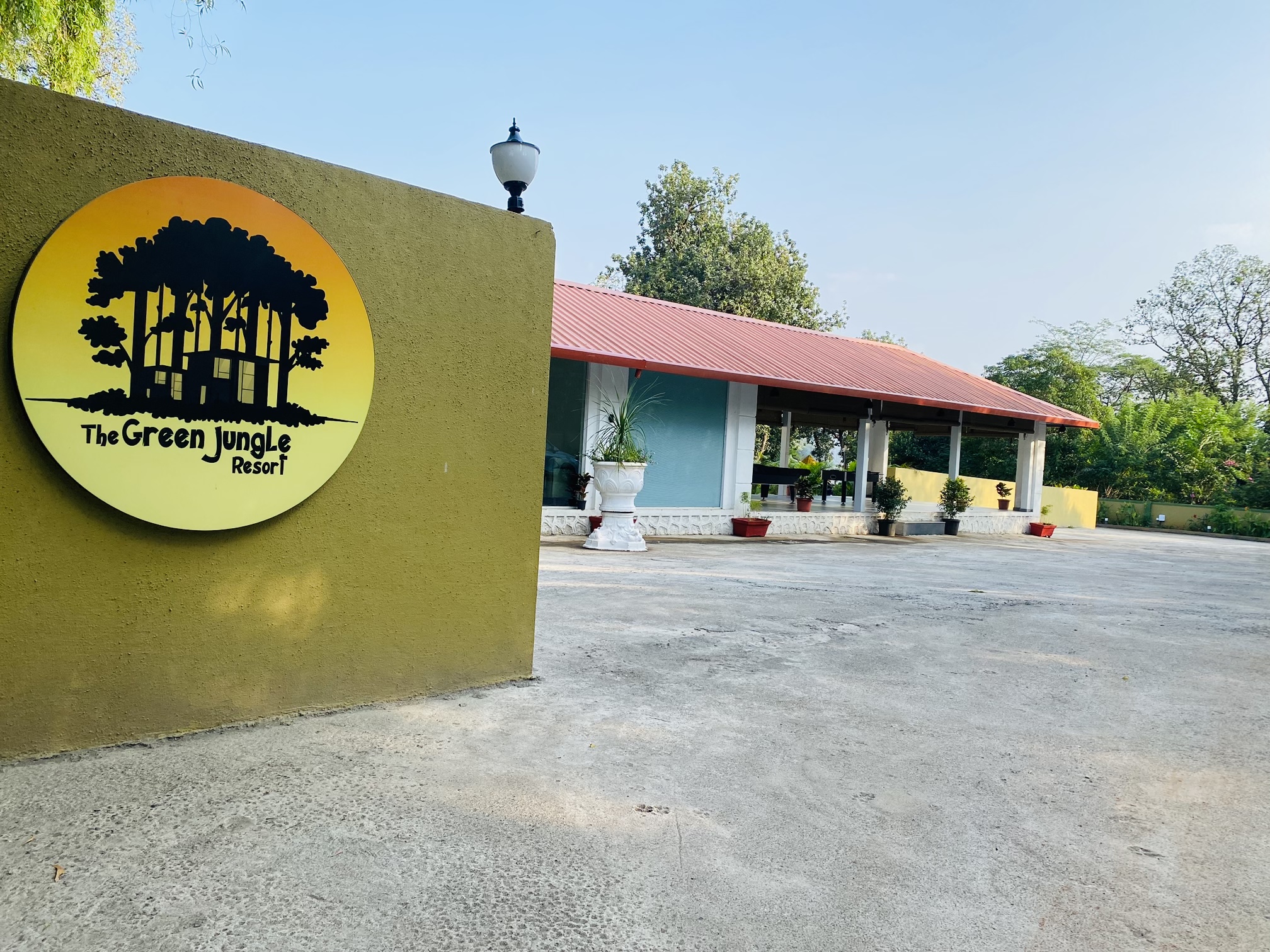 Best resort in Karjat entrance view at The Green Jungle Resort